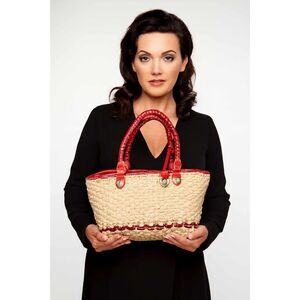 Brighton Bag Straw LEATHER Tote Shoulder Purse HANDBAG Satchel WOMEN'S WOMAN'S